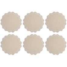 Banda Scallop 38cm Cotton Placemats (Set of 6)