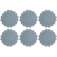 Banda Scallop 38cm Cotton Placemats (Set of 6)