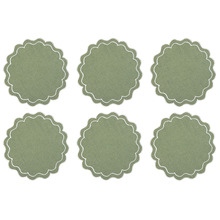 Banda Scallop 38cm Cotton Placemats (Set of 6)