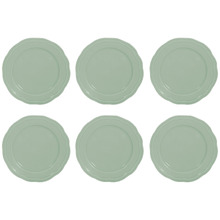 Florence Scalloped Rim Porcelain Side Plates (Set of 6)