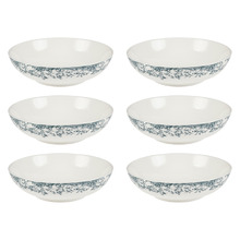 Rosetta 19.6cm Porcelain Coupe Bowls (Set of 6)