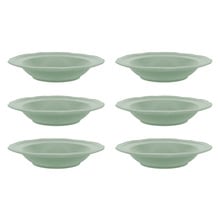 Florence Scalloped Rim Porcelain Bowls (Set of 6)