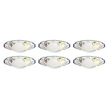 Frutta Scalloped 22cm Porcelain Pasta Bowls (Set of 6)
