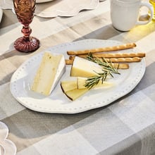 Punto Stoneware Oval Platter