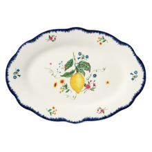 Frutta Scalloped 26cm Porcelain Oval Platter
