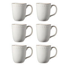 Punto 400ml Stoneware Coupe Mugs (Set of 6)