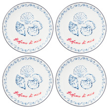 Shell Porcelain Coupe Side Plates (Set of 4)