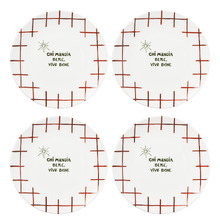 Mangia Porcelain Coupe Side Plates (Set of 4)