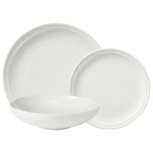 12 Piece Cordone Porcelain Coupe Dinner Set