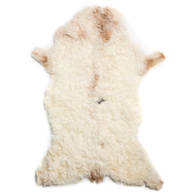 White Curly Sheep Rug