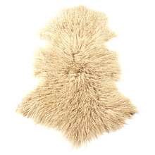 Oatmeal Mongolian Sheepskin Rug