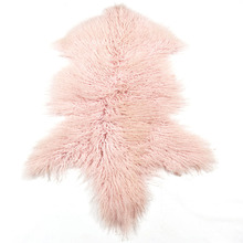 Rose Quartz Mongolian Sheepskin Rug