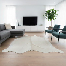 White Natural Cowhide Rug