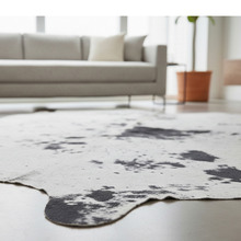 Speckled Black Natural Cowhide Rug