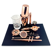 12 Piece Copper Professional Home Bar Kit