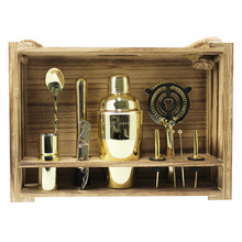 11 Piece Cocktail Maker with Hanging Stand Set