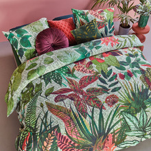 Green Wildwood Cotton Quilt Cover Set