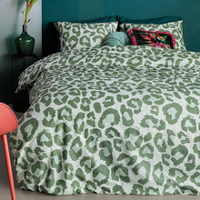 Green Fabrice Cotton Quilt Cover Set
