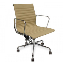 Eames Replica Mid-Back Italian Leather Office Chair
