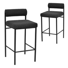 65cm Marcella Boucle Bar Stools (Set of 2)