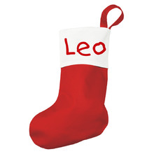 Personalised Traditional Red Christmas Stocking