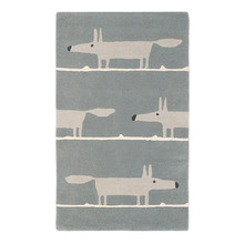 Scion Mr Fox Silver Hand-Tufted Rug