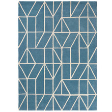 Denim Viso Hand-Tufted Wool Rug