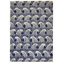 Denim Ride the Wave Hand-Tufted Pure New Wool Rug