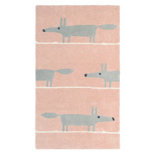 Blush Mr Fox Hand-Tufted Wool Rug