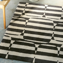 Charcoal Lohko Stripe Hand-Tufted Wool Rug