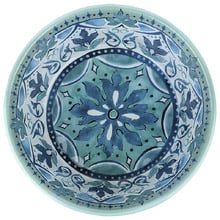 Blue & Green Fresco Dog Bowl