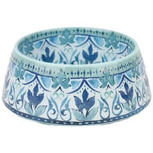 Blue & Green Fresco Dog Bowl