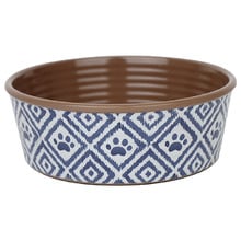 Ikat Paw Dog Bowl