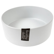 White Zen Ceramic Dog Bowl