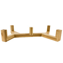 Zen Bamboo Double Dog Bowl Stand