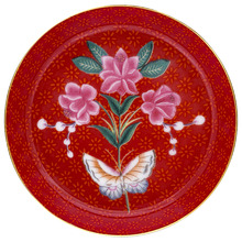 Red Blushing Birds 9cm Porcelain Tea Tip