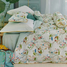 White Singerie Cotton Quilt Cover Set