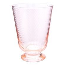 Pink Twisted 360ml Water Glass