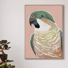 Prasine Cocky Canvas Wall Art
