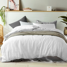 White French Linen Quilt Cover Set
