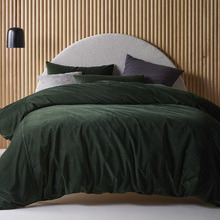 Green Forest Velvet Quilt Cover Set