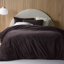 Chocolate Velvet Quilt Cover Set