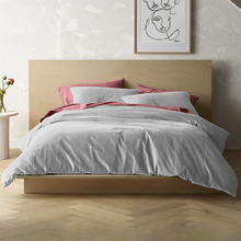 Dove Grey Cotton Corduroy Quilt Cover Set