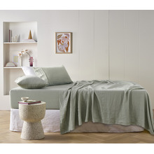 Sage Linen Sheet Set
