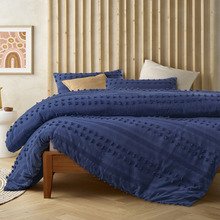 Bijou Blue Sans Sovci Cotton Quilt Cover Set