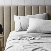 Vintage Washed Cotton-Blend Sheet Set