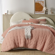 Clay Hugo Quilted Cotton Gauze Comforter Set