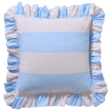 Candy Stripe Ruffle Cotton European Pillowcase