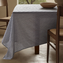 Riveria Stripe Linen & Cotton Round Tablecloth