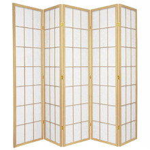 5 Panel Shoji Room Divider Screen